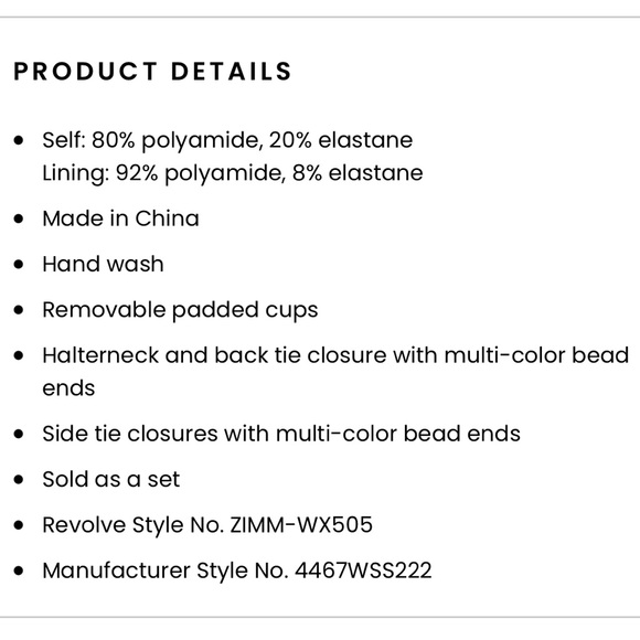 zimmermann jude mini triangle bikini in leopard print (not padded) - Picture 9 of 13